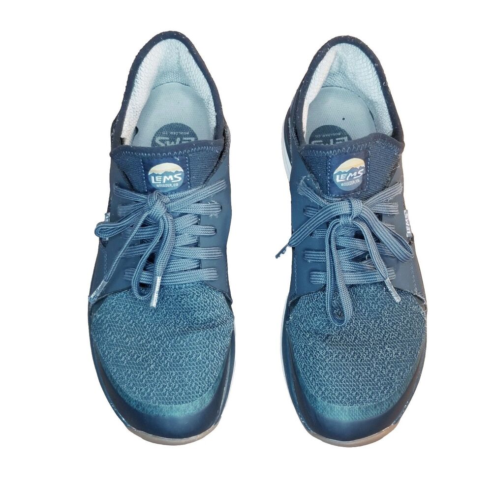 Lems Mesa Coastal Men's Size 10 Blue Minimalist Walking Hiking Shoes Sneakers